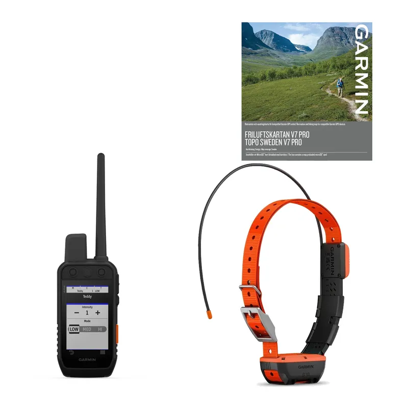 Pejlpaket Standard: Garmin Alpha 300i + T20 + Friluftskarta